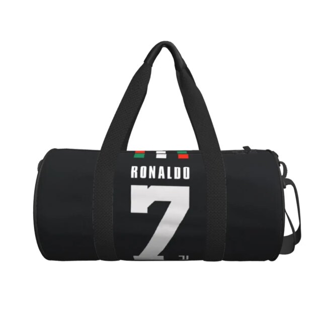 Round Large Capacity C-Cristiano Ronaldo No.7 Travel Duffel Bag, Handheld travel bag, lightweight storage luggage bag